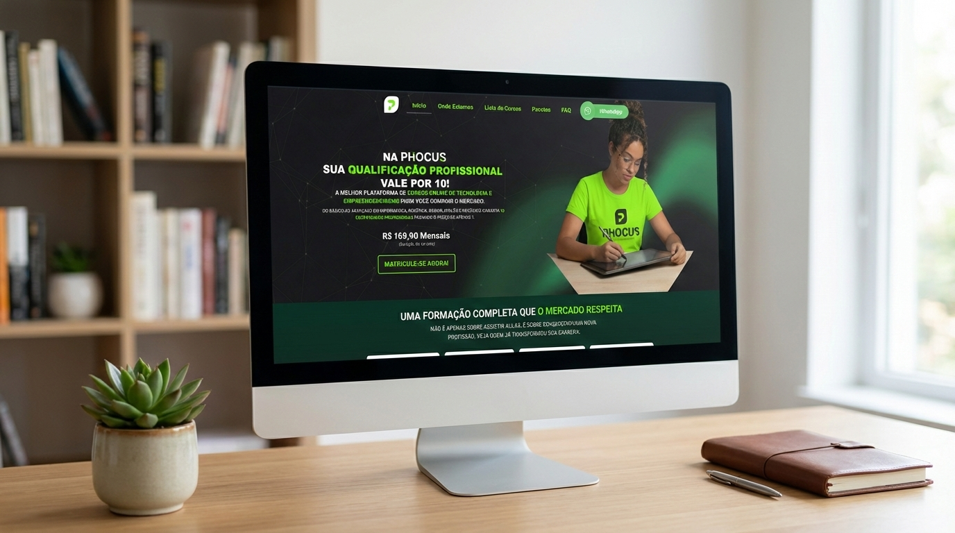 Phocus Cursos: Ecossistema EAD de Alta Performance