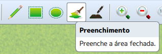 Ícone de Preenchimento (balde de tinta).